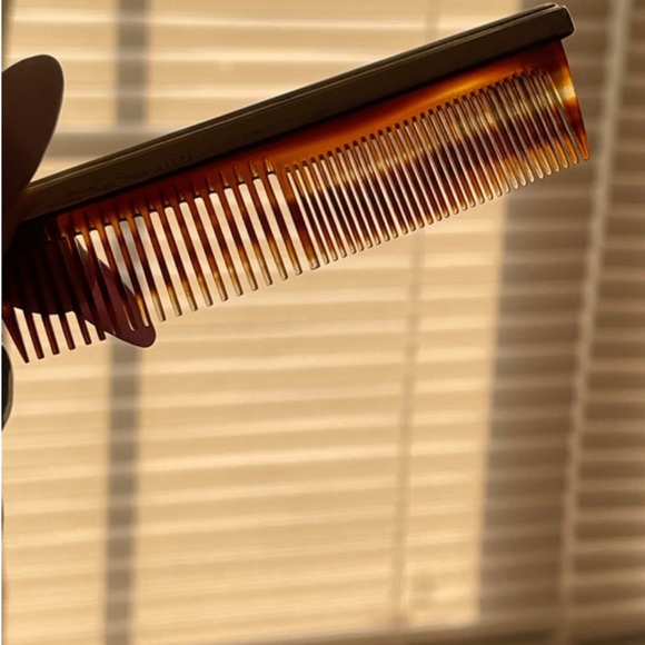 Vintage Tiffany & co childs tortoise shell comb brush set signed sterling silver - Picture 6 of 7